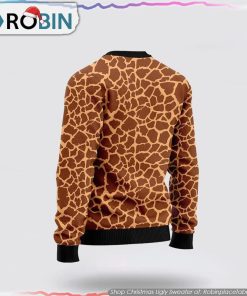 Giraffe Funny Christmas Ugly Sweater Gifts For Pet Lover