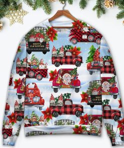 Gnome And Christmas Truck Merry Xmas Christmas Ugly Sweater, Sweatshirt