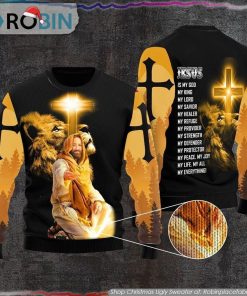 God Jesus Is My Everything Ugly Christmas Sweater Gifts For Christians