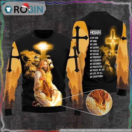 God Jesus Is My Everything Ugly Christmas Sweater Gifts For Christians