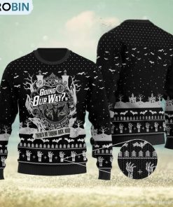 going-our-way-the-haunted-mansion-ugly-halloween-sweater-black-gift-for-men-and-women-1