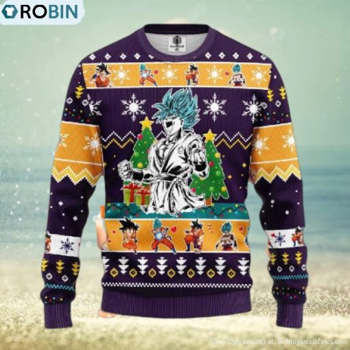 Goku Blue Dragon Ball Anime Ugly Christmas Sweater