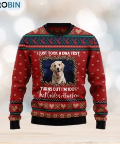 Golden Retriever DNA Ugly Christmas Sweater Gift Men Women Golden Retriever DNA Ugly Christmas Sweater Gift Men Women