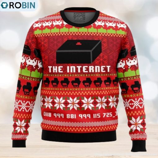 Great Reception The Internet Sweater Christmas Gift For Holiday The Internet 3D Ugly Christmas Sweater