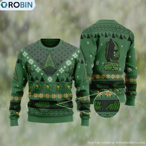 Green Arrow Ugly Christmas Sweater