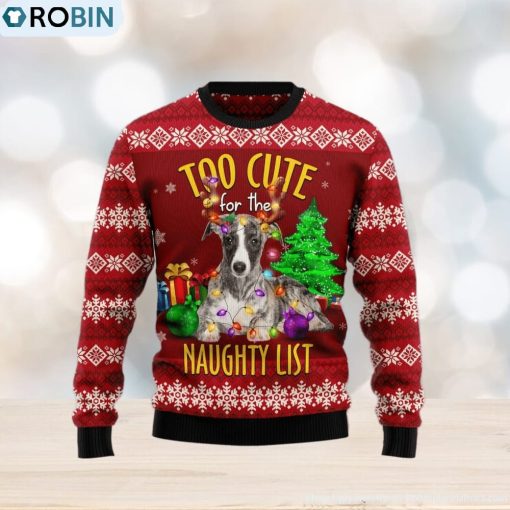 Greyhound Too Cute Ugly Christmas Sweater Gift Men Women