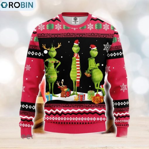 Grinch 3D Ugly Christmas Sweater Amazing Gift Men And Women Christmas Gift