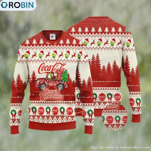 Grinch Coca Cola Merry Christmas Ugly Christmas Sweater Funny Gift
