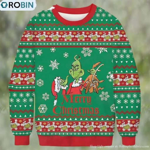 Grinch Merry Christmas Ugly Christmas Sweater Gift For Family