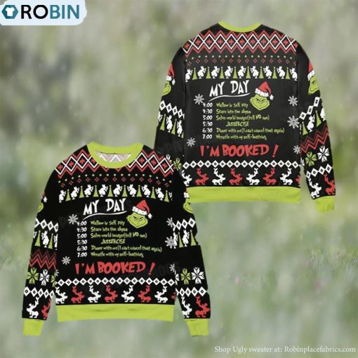 Grinch My Day Ugly Christmas Sweater Funny Gift