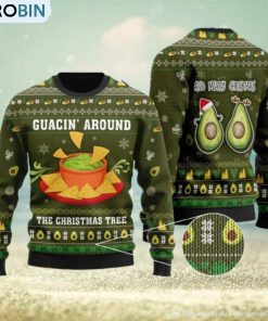 Guacin Around The Christmas Tree Ugly Sweater 3D From Someone Who Love Avocado Guacin Around The Christmas Tree Ugly Sweater 3D From Someone Who Love Avocado