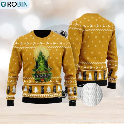 Guinness Grinch Snow Ugly Christmas Sweater For Men And Women Gift