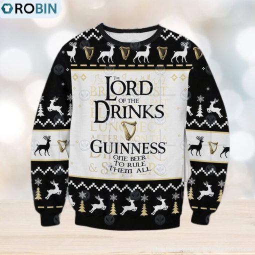 Guinness Lord Of The Rings Ugly Christmas Sweater
