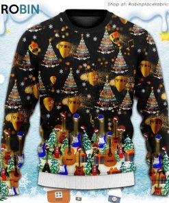 Guitar Christmas Yes I Speak Guitar Ugly Christmas Sweater