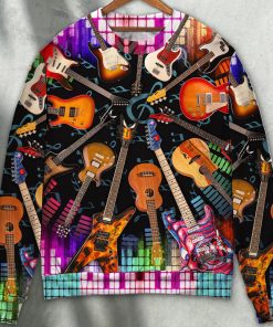Guitar Love Music So Cool Christmas Ugly Sweater, Sweatshirt