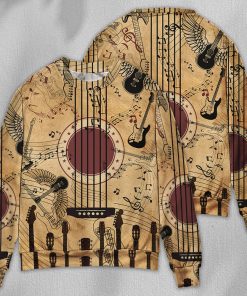 Guitar Music Amazing Guitar Vintage Ugly Christmas Sweater