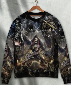 Guitar Music Get High With Music Sweater Christmas Ugly Sweater, Sweatshirt