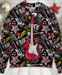 Guitar Rock Soul Merry Christmas Ugly Christmas Sweater
