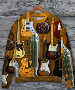 Guitar Vintage Basic Style Sweater Ugly Christmas Sweater