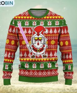 Gundam Anime Ugly Christmas Sweater Custom Santa Xmas Gift