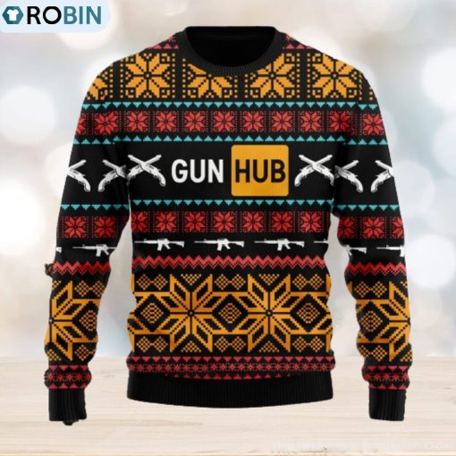 Guns Hub Men Ugly Christmas Sweater Christmas Gift