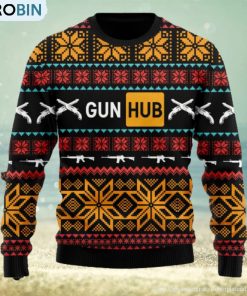 Guns Hub Men Ugly Christmas Sweater Christmas Gift Guns Hub Men Ugly Christmas Sweater Christmas Gift