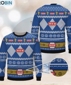 H E B Blue Merry Christmas Ugly Sweater