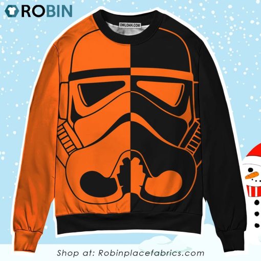 Halloween Costumes Star Wars Stormtrooper Two-Faced 3D Printed Sweater, Christmas Gifts