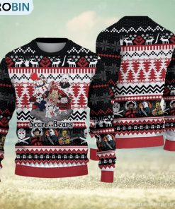 Halloween Scary Bears Ugly Christmas Sweater