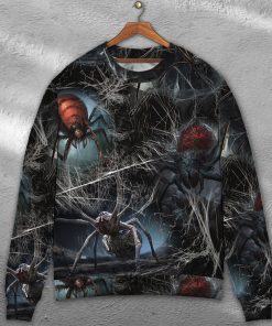 Halloween Spider Dark Scary 3D Printed Christmas Ugly Sweater