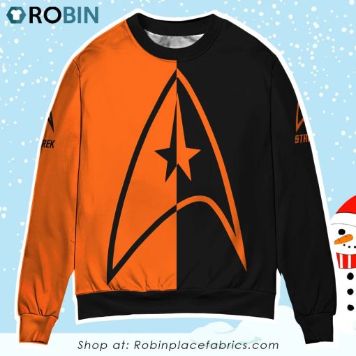 Halloween Star Trek Original Series Two-Faced Sweater Owl Ohh