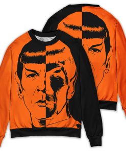 Halloween Star Trek Spock Two-Faced Sweater Owl Ohh