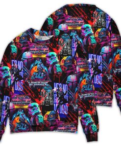 Halloween Starwars Horror Retro 80s 90s Vintage Disco Sweater