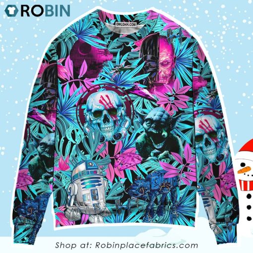 Halloween Starwars Tropical Friends Lovers Sweater