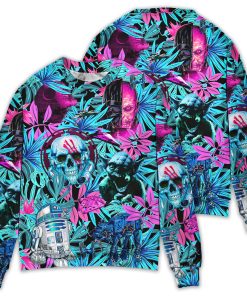 Halloween Starwars Tropical Friends Lovers Sweater
