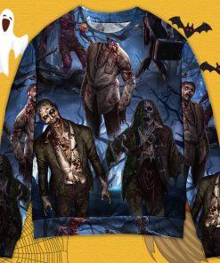Halloween Zombie Blood Dark Scary Ugly Christmas Sweater Halloween Zombie Blood Dark Scary Ugly Christmas Sweater