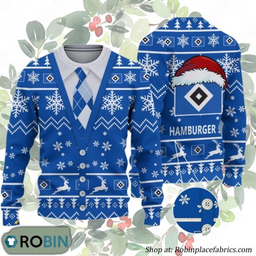 Hamburger SV Bundesliga Team Ugly Christmas Sweater