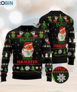 Hamster Be Jolly Christmas Gift Ugly Christmas Sweater Xmas Holiday Hamster Be Jolly Christmas Gift Ugly Christmas Sweater Xmas Holiday