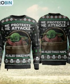 he-protects-he-also-take-naps-yoda-christmas-christmas-ugly-sweater-party-1