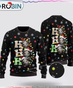 Heifer Cow Ho Ho Ho Ugly Christmas Sweater Gifts For Pet Lover