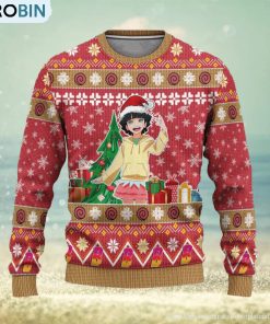 Himawari Uzumaki Anime Ugly Christmas Sweater Custom Boruto Xmas Gift