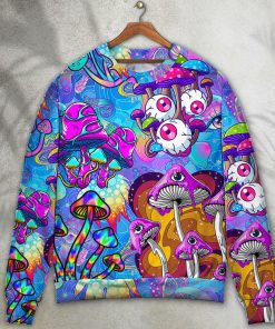Hippie Mushroom Colorful Cool Style Ugly Christmas Sweater