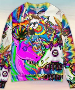 Hippie Unicorn Dream For Wonderland 3D Printed Christmas Ugly Sweater