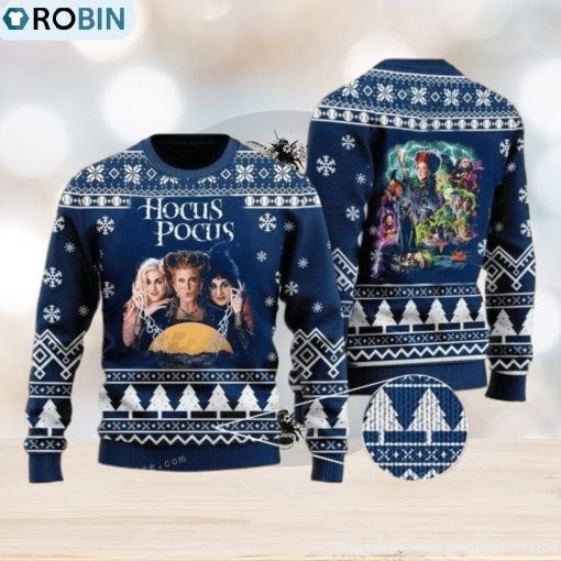 Hocus Pocus Sisters Witch Ugly Sweater Party