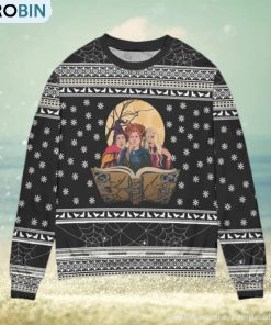 Hocus Pocus Spider Web Snowflake Ugly Christmas Sweater Hocus Pocus Spider Web Snowflake Ugly Christmas Sweater