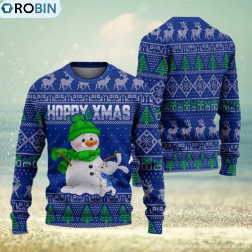 Hoppy Xmas Ugly Christmas Sweater Knitted Gift For Men And Women