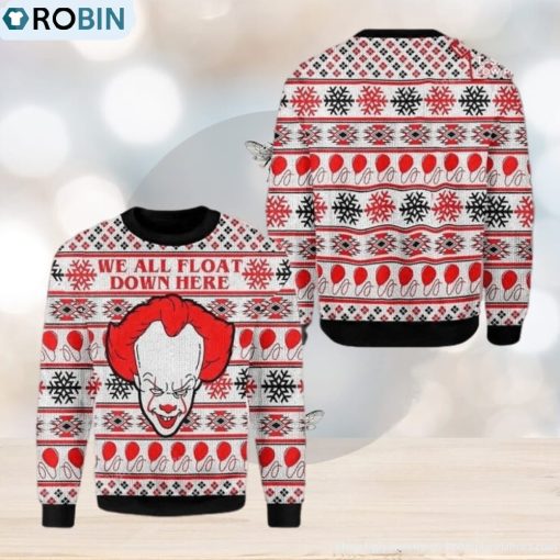 Horror Clown It Ugly Christmas Sweater