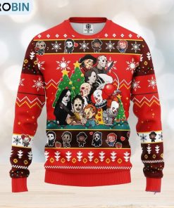 Horror Friends Ugly Christmas Sweater Amazing Gift Men And Women Christmas Gift Horror Friends Ugly Christmas Sweater Amazing Gift Men And Women Christmas Gift