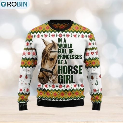 Horse Girl Ugly Christmas Sweater