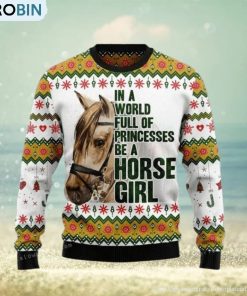 Horse Girl Ugly Christmas Sweater Horse Girl Ugly Christmas Sweater